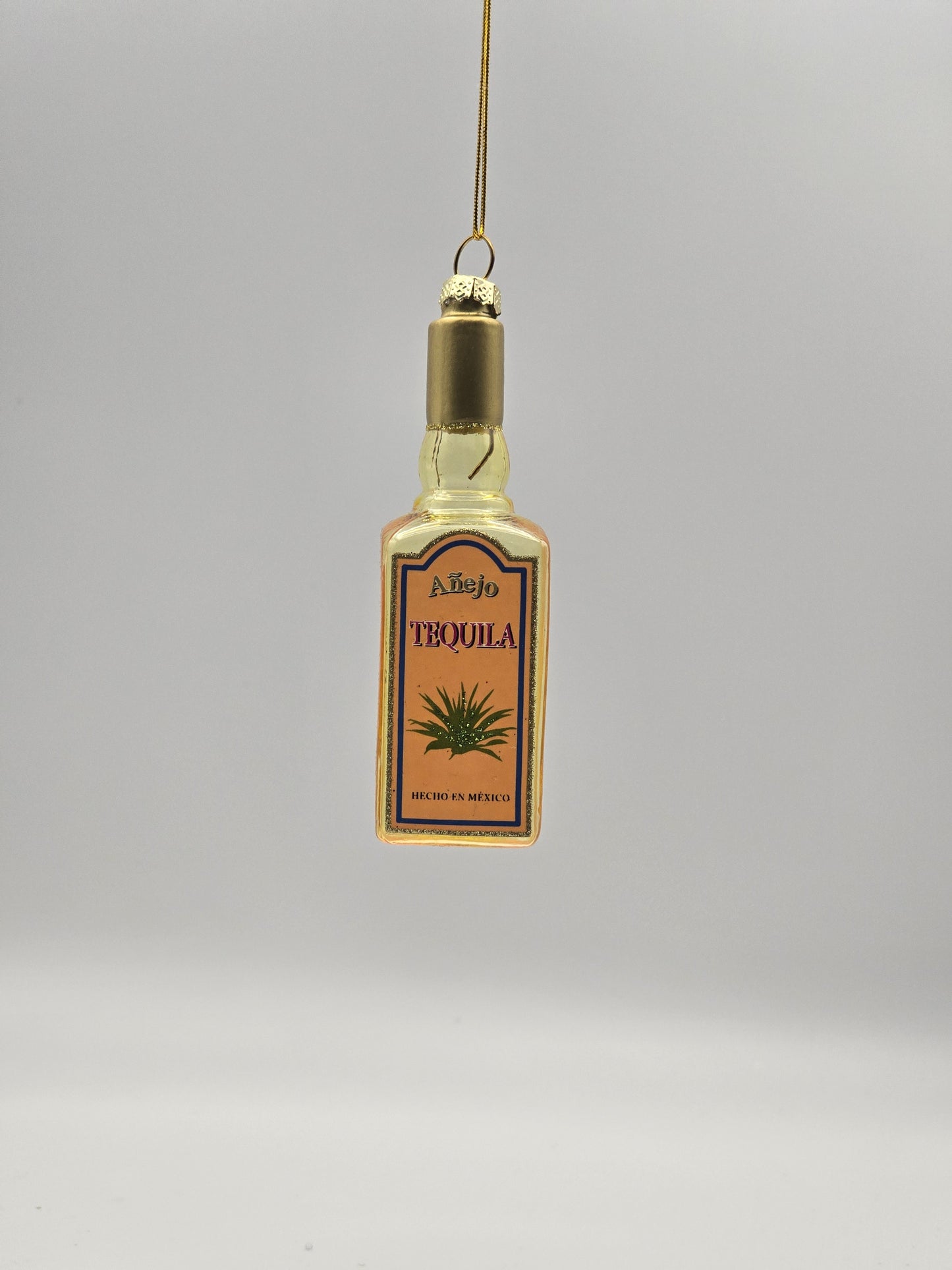Tequila Flasche gold-durchsichtig