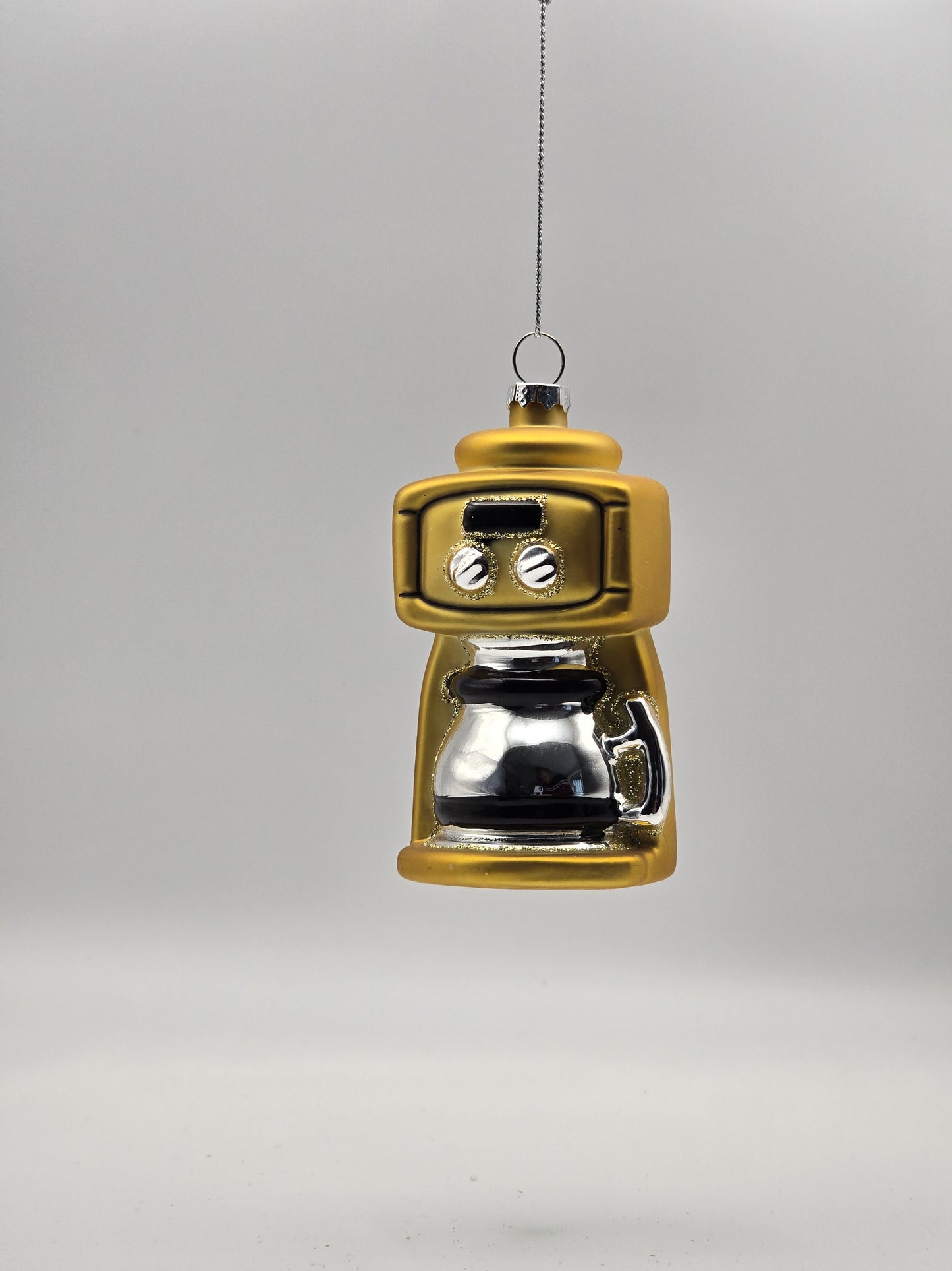 Kaffeemaschine gold-silber