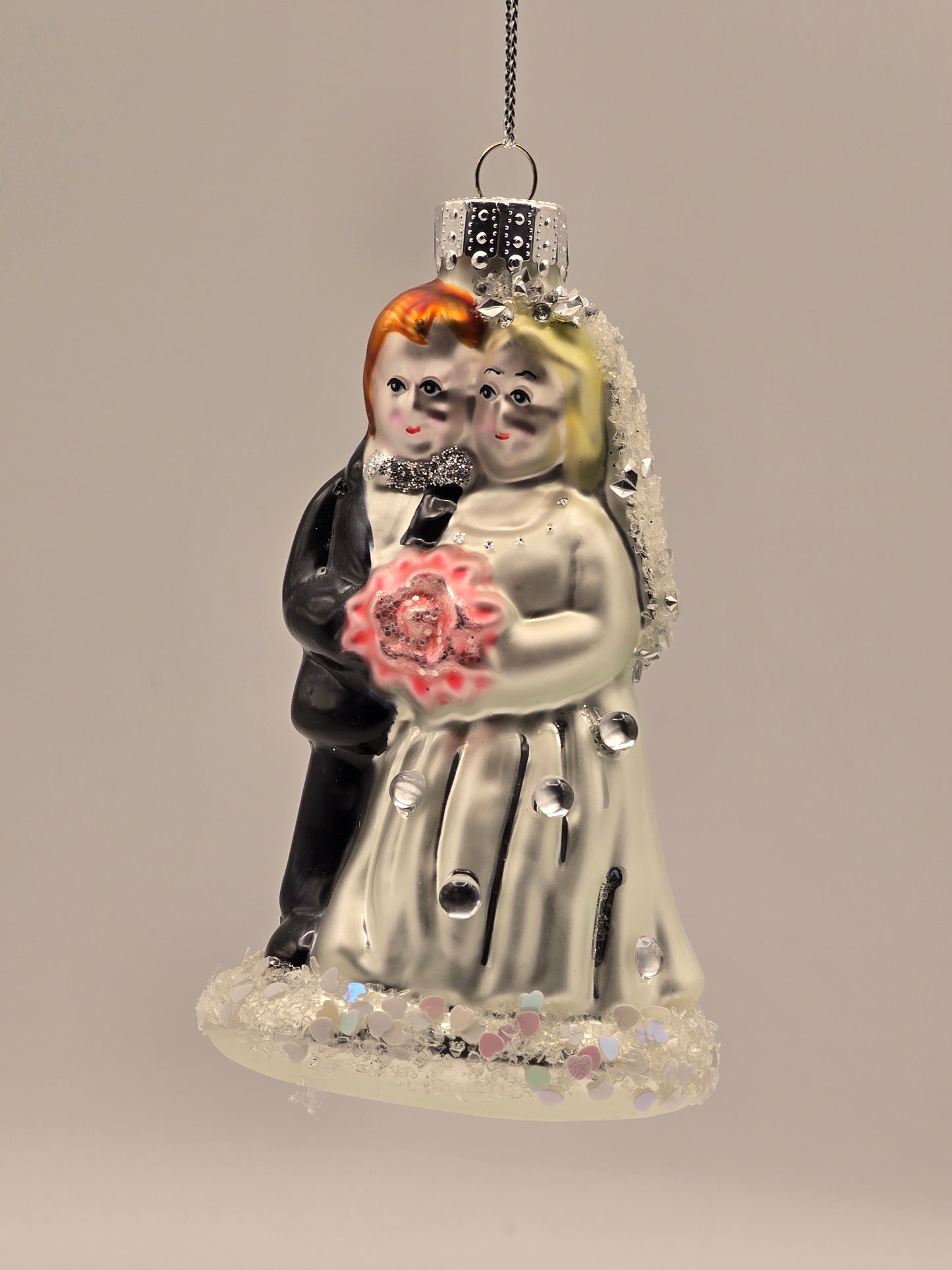 Hochzeitspaar schwarz-silber