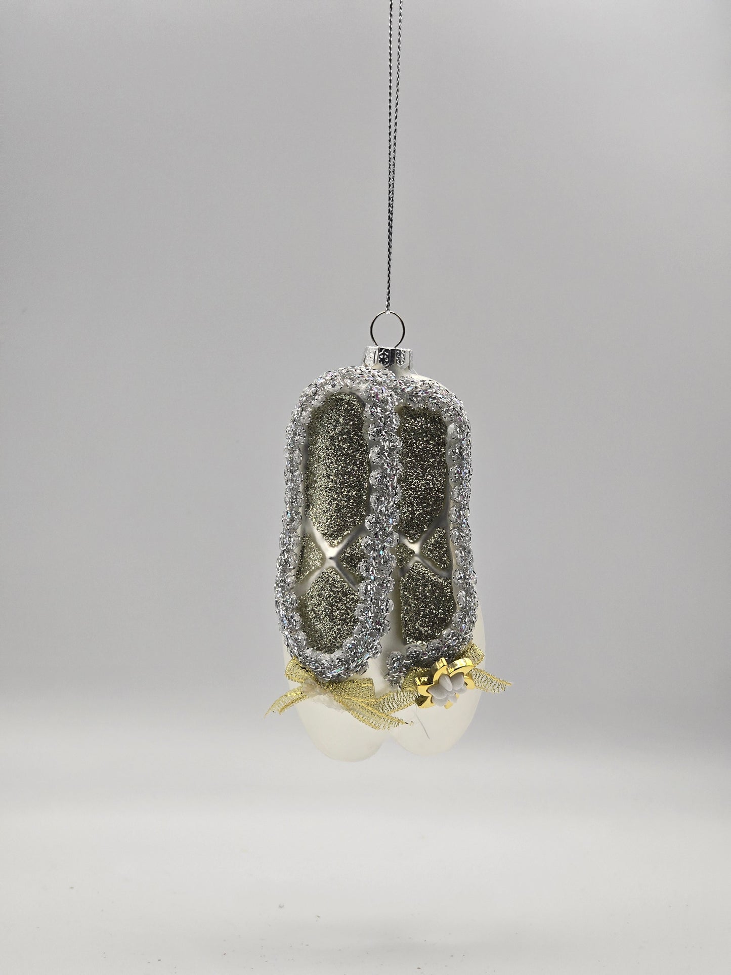 Hochzeitsschuhe bicolor-silber-gold glitzer