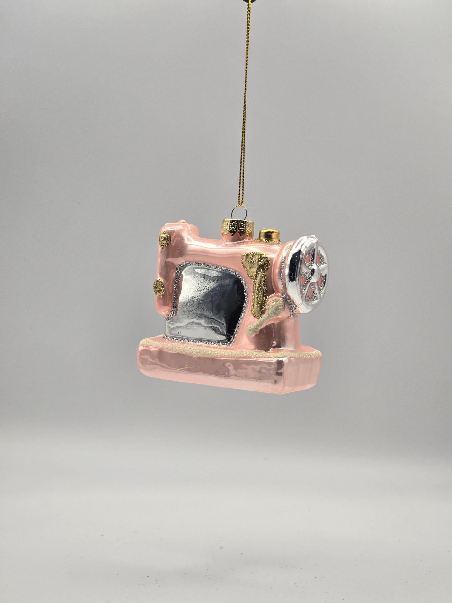 Nähmaschine rosa-silber