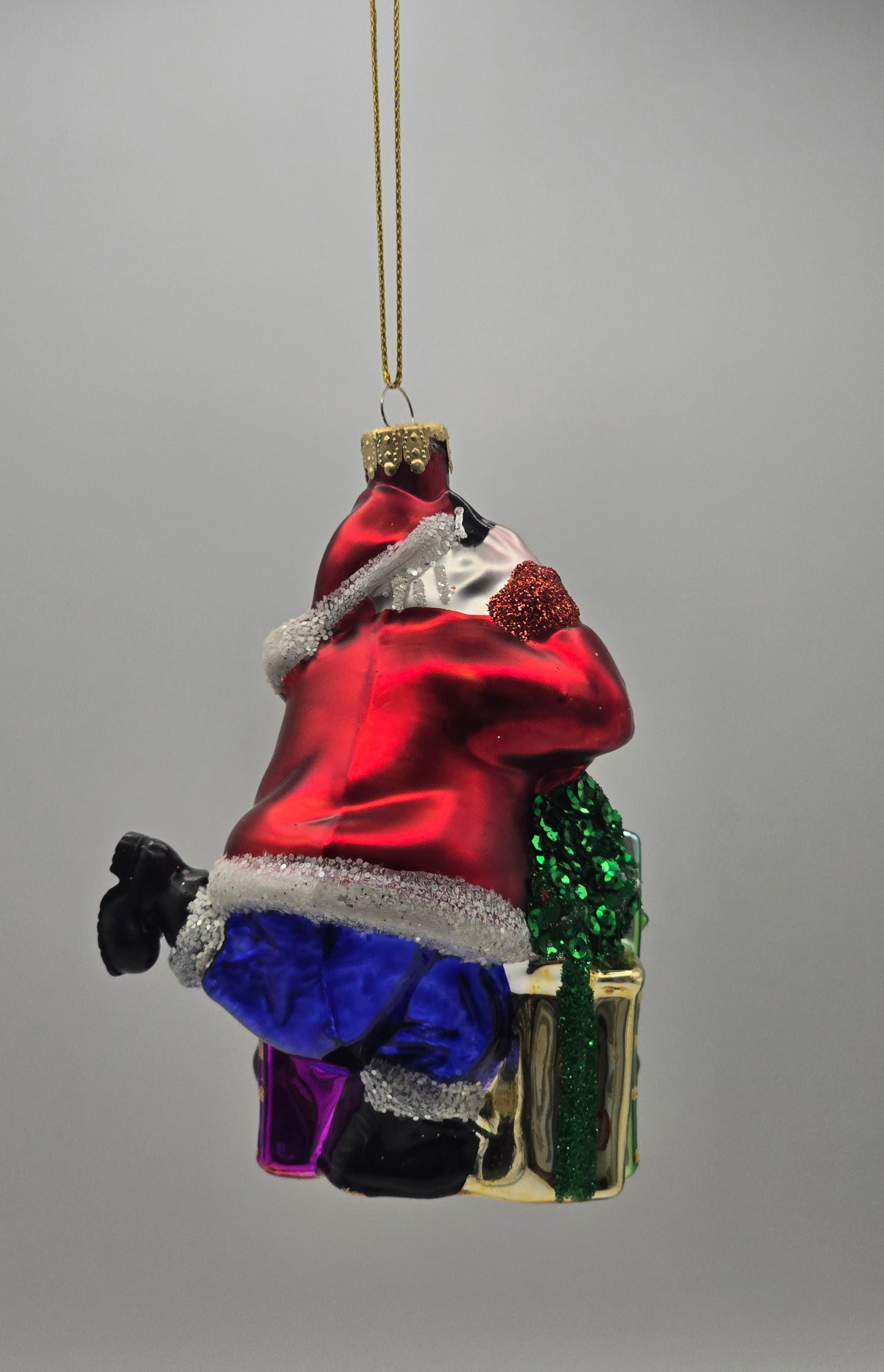 Weihnachtsmann DJ Pult Party bunt #26