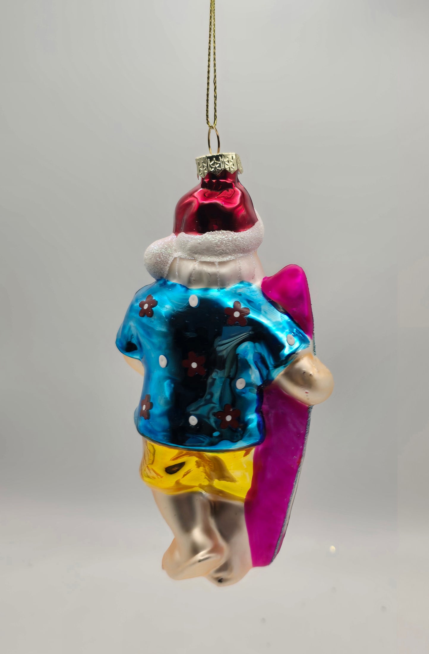 Weihnachtsmann mit Surfbrett pink #27