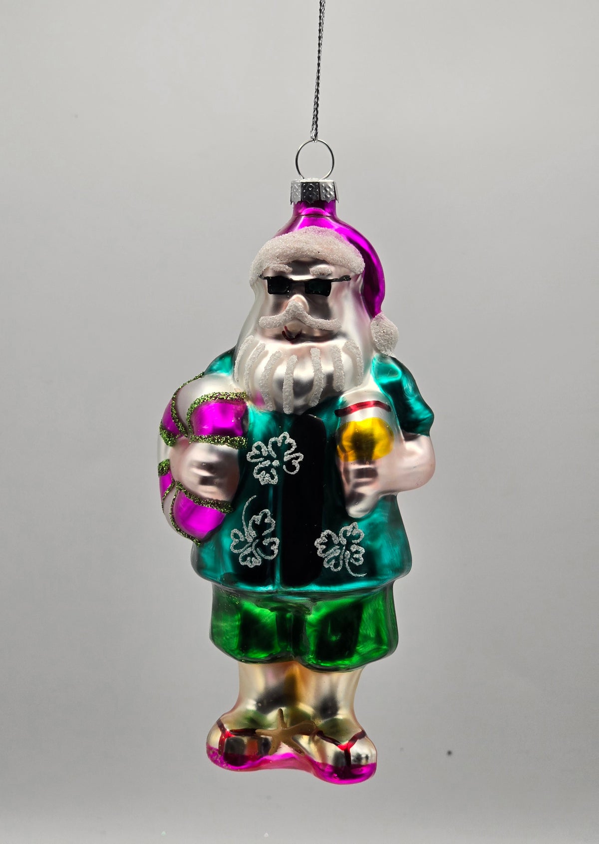 Weihnachtsmann mit Schwimmring – Grün #30