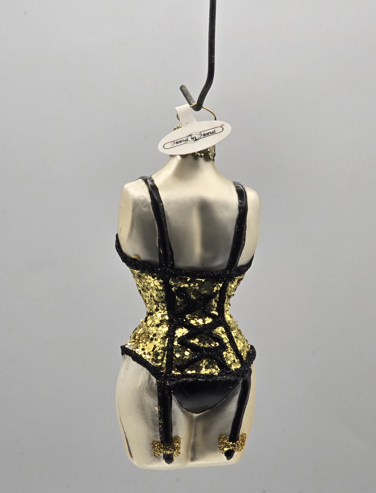 Frauentorso – Gold-Schwarz mit Glitzer #31