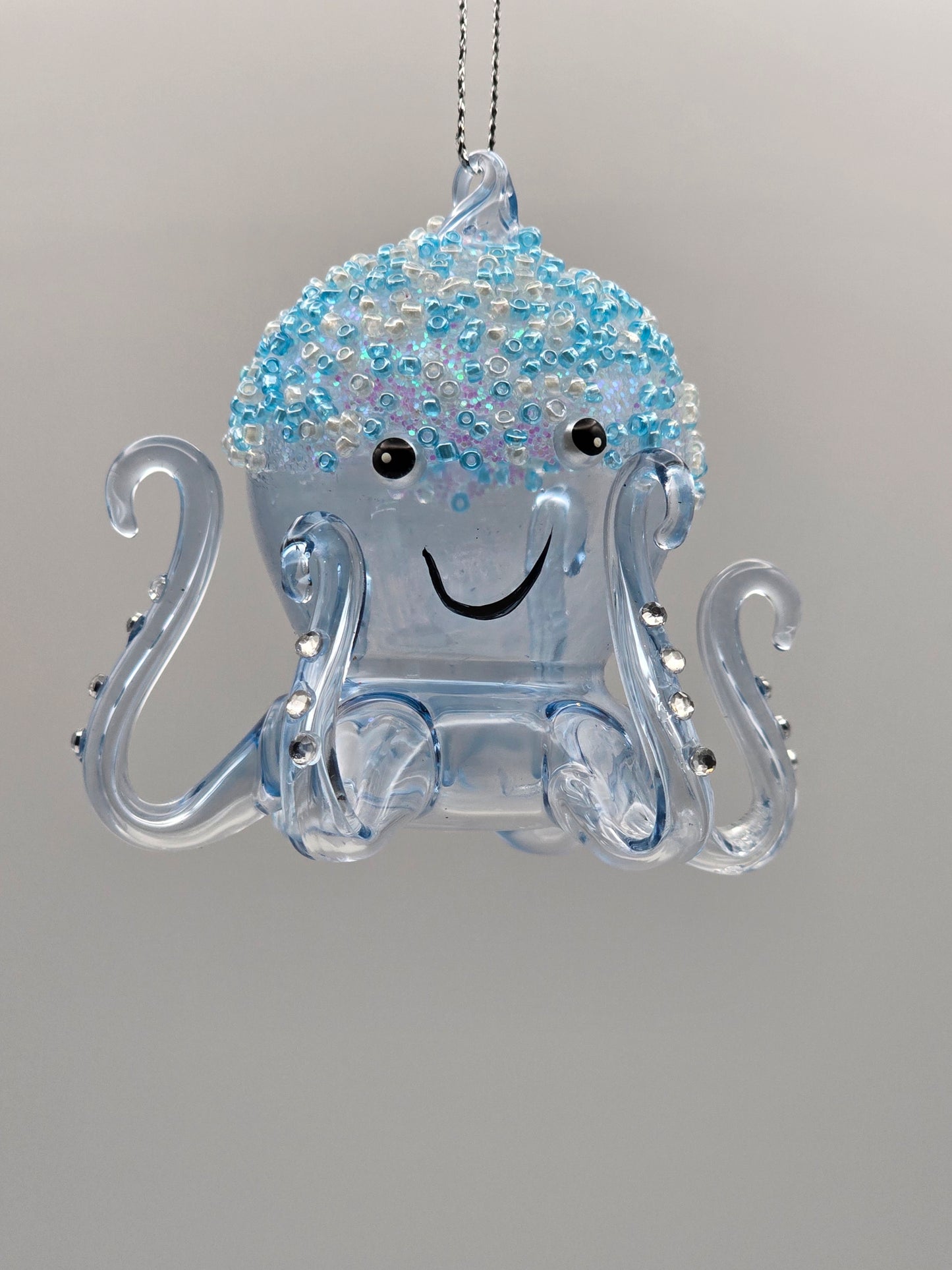 Oktopus hellblau transparent