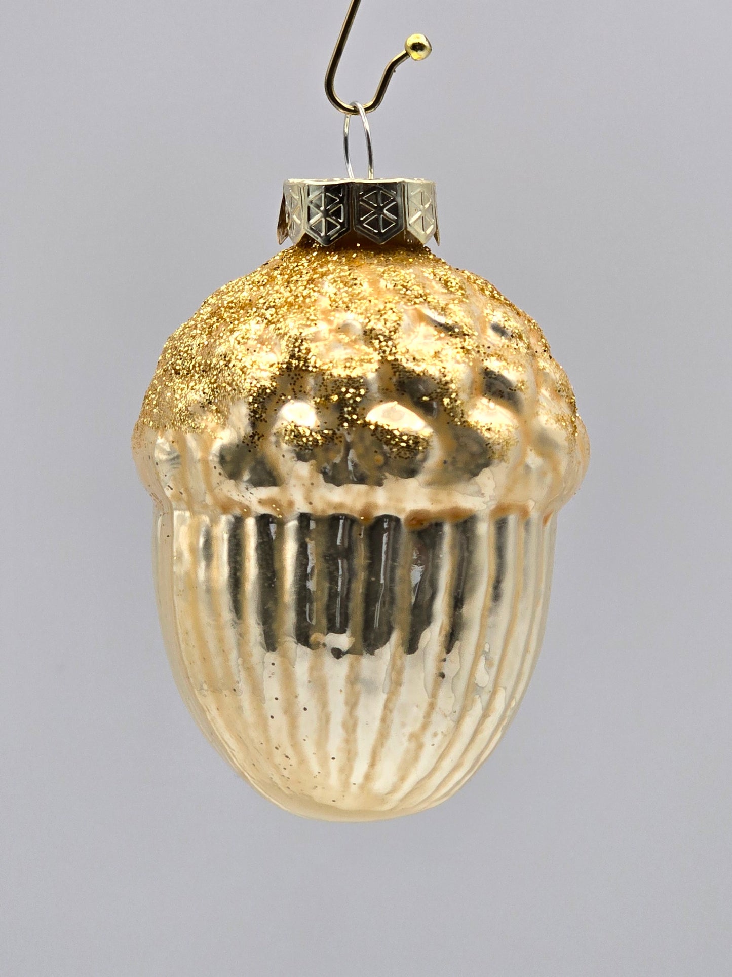 Eichel gold glänzend ca. 7 cm