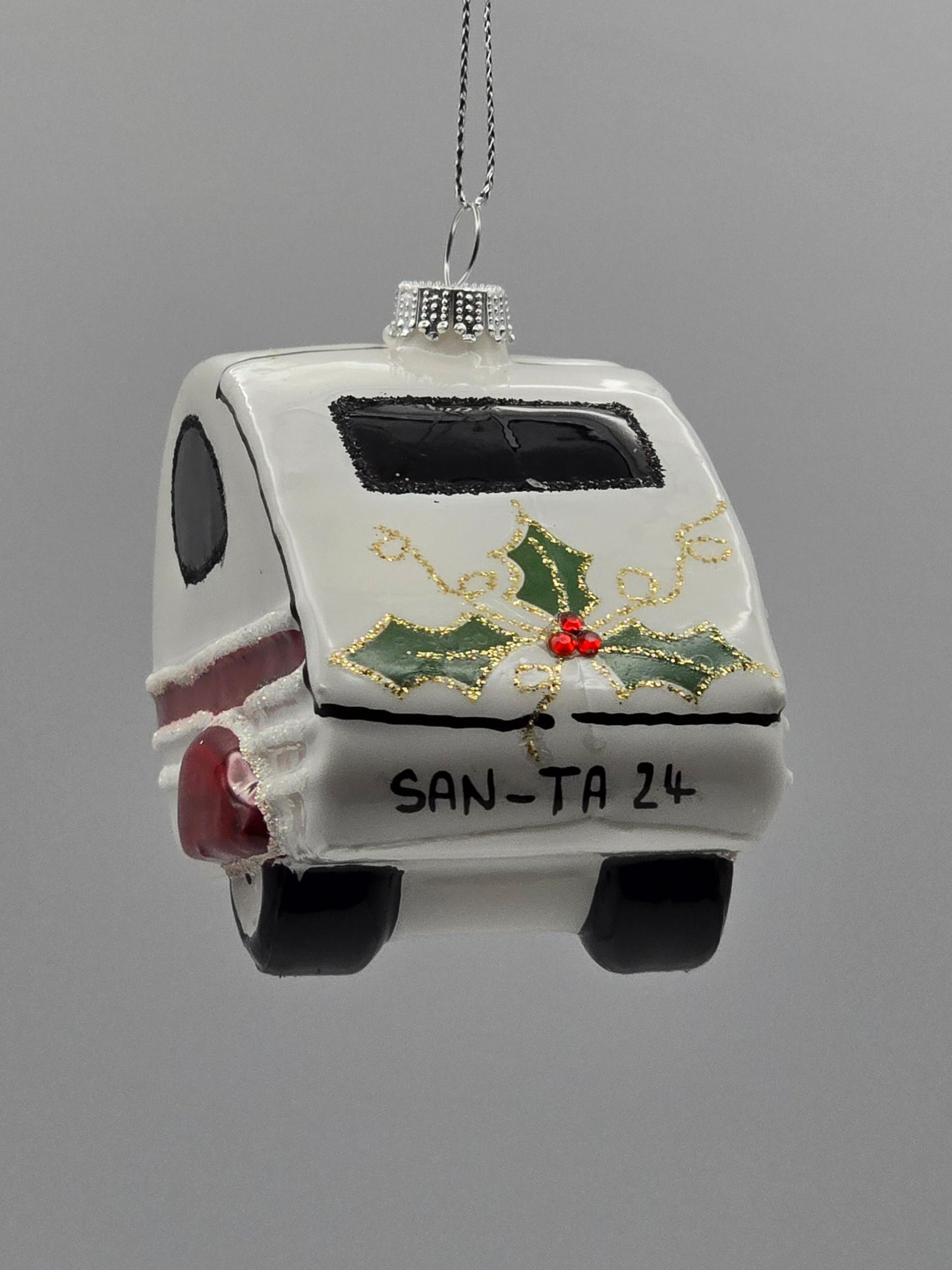 Santas Auto Anhänger weiß rot