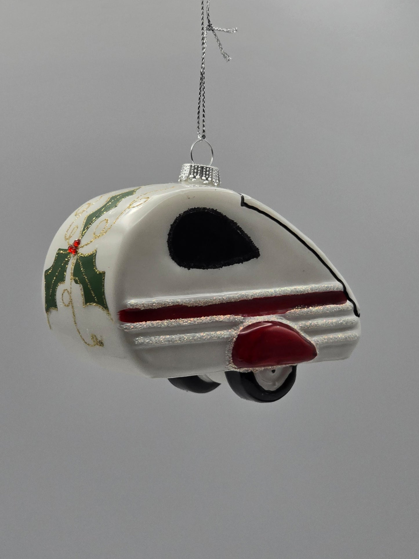 Santas Auto Anhänger weiß rot