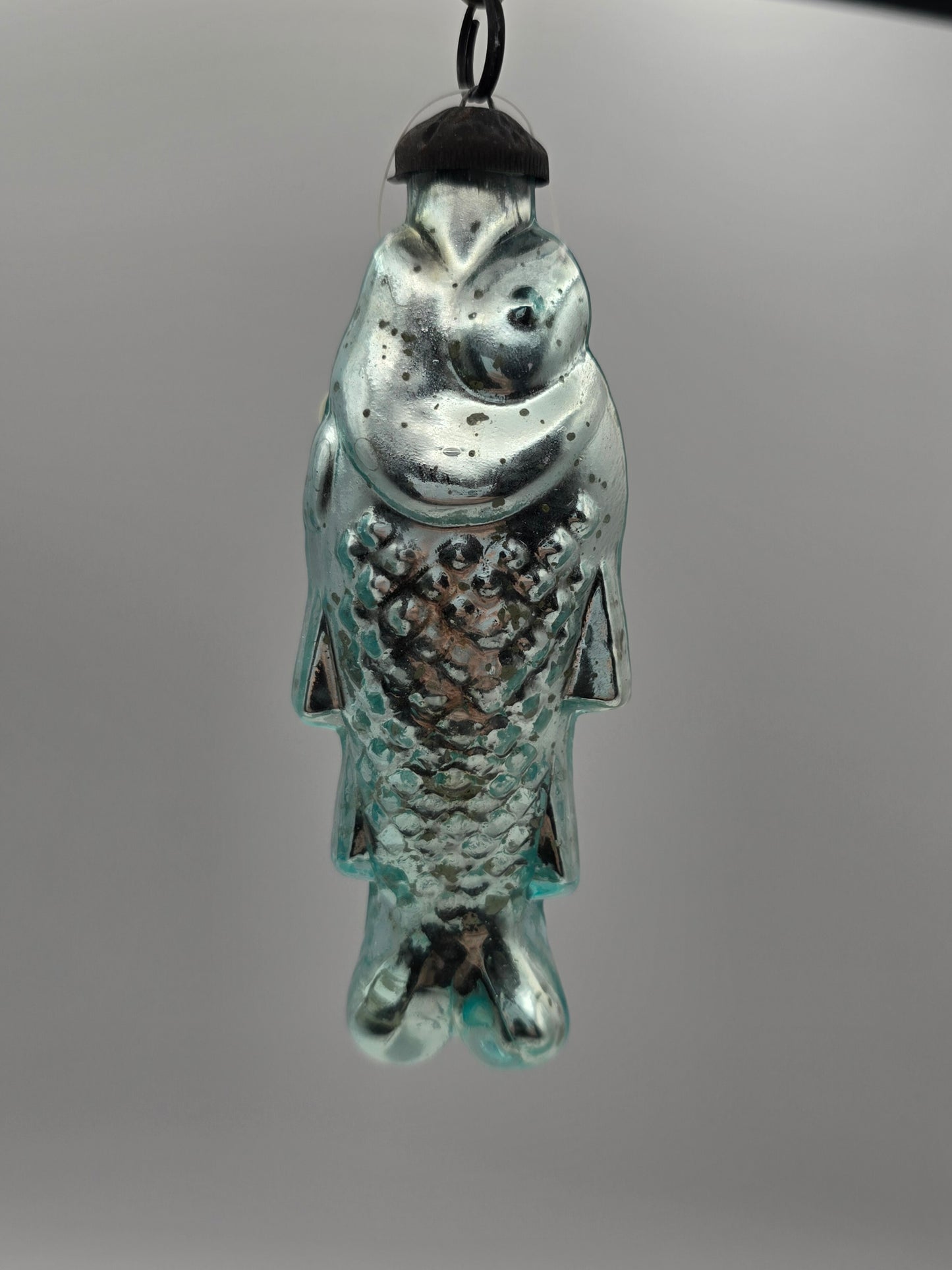 Fisch türkis grün glänzend klein