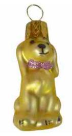 Mini Pudel gold matt
