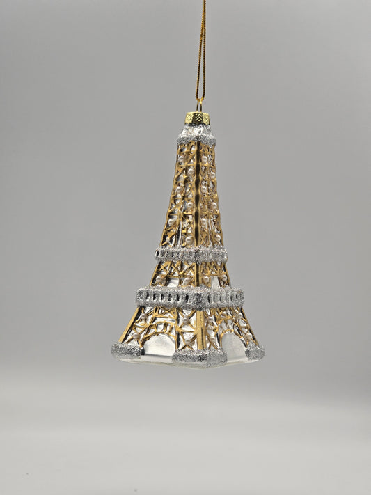 Eifelturm silber-gold Glitzer