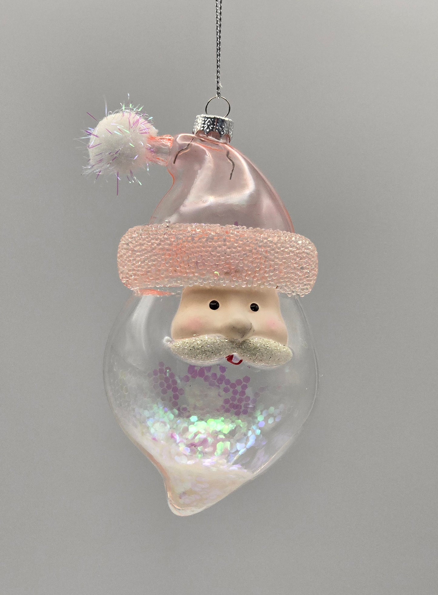 Weihnachtsmann Kopf rosa