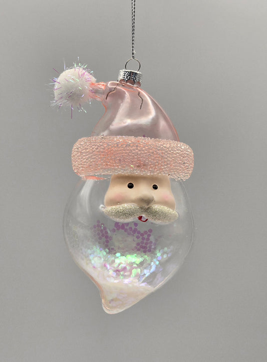 Weihnachtsmann Kopf rosa