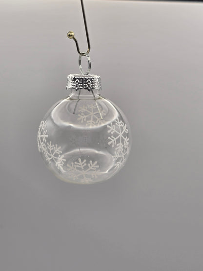 Namensschilder Glas Kugel zum Hinstellen 6er Set