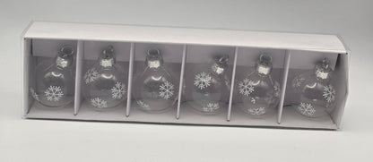 Namensschilder Glas Kugel zum Hinstellen 6er Set