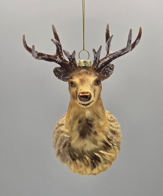Hirsch Kopf Gold Braun