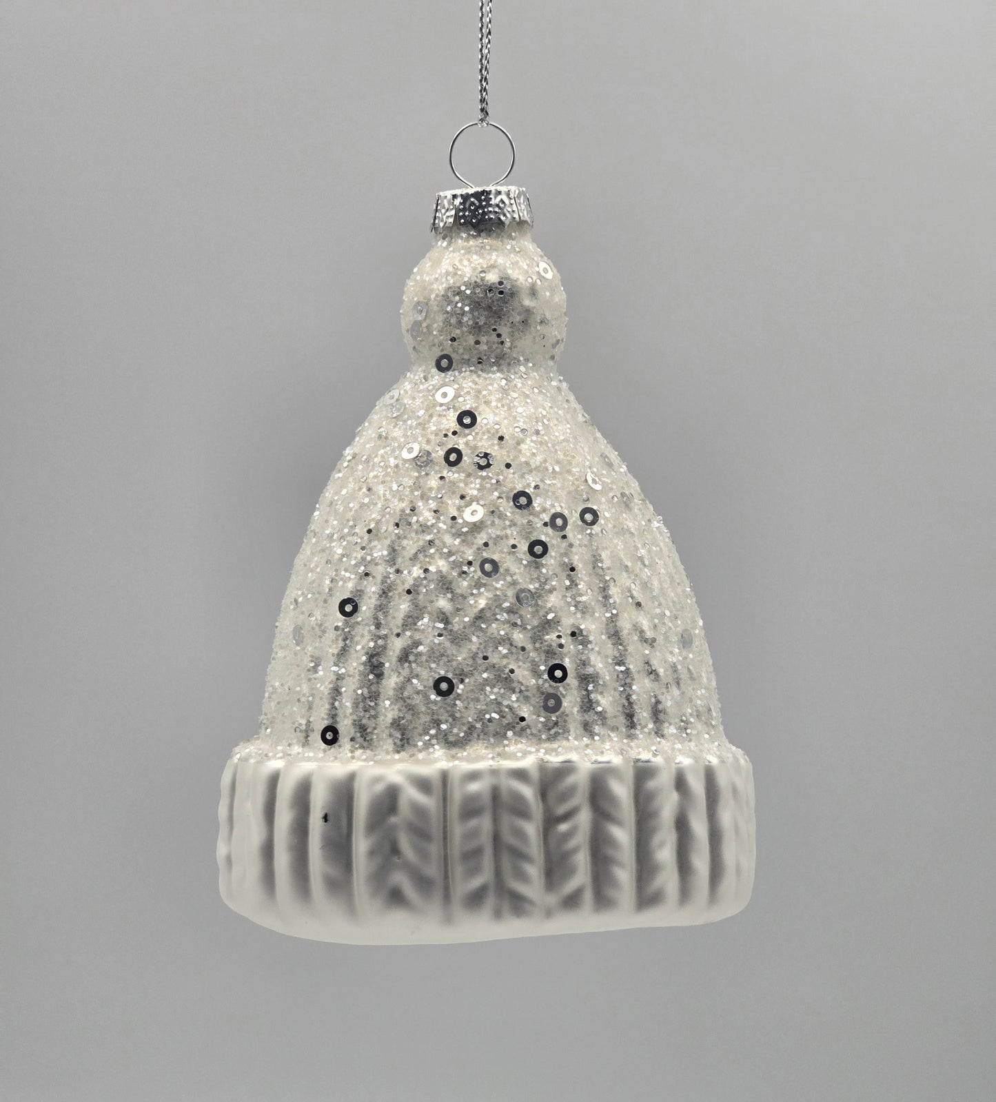 Strickmütze weiß