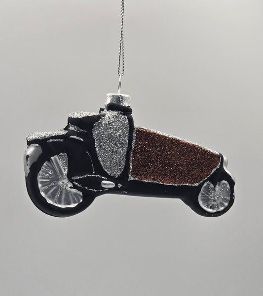 Lasten Fahrrad schwarz silber braun