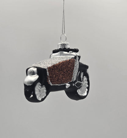 Lasten Fahrrad schwarz silber braun
