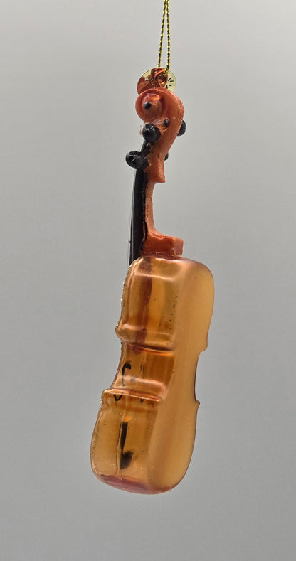 Geige Violine braun transparent