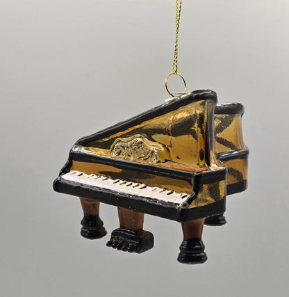 Flügel Klavier gold schwarz transparent