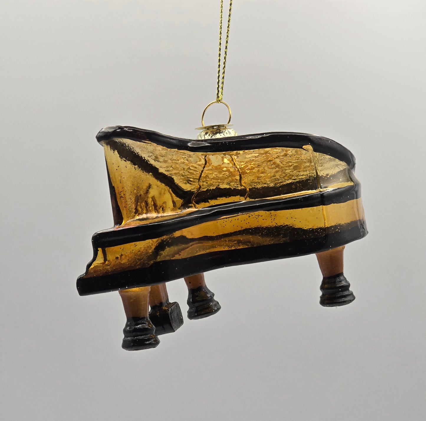 Flügel Klavier gold schwarz transparent