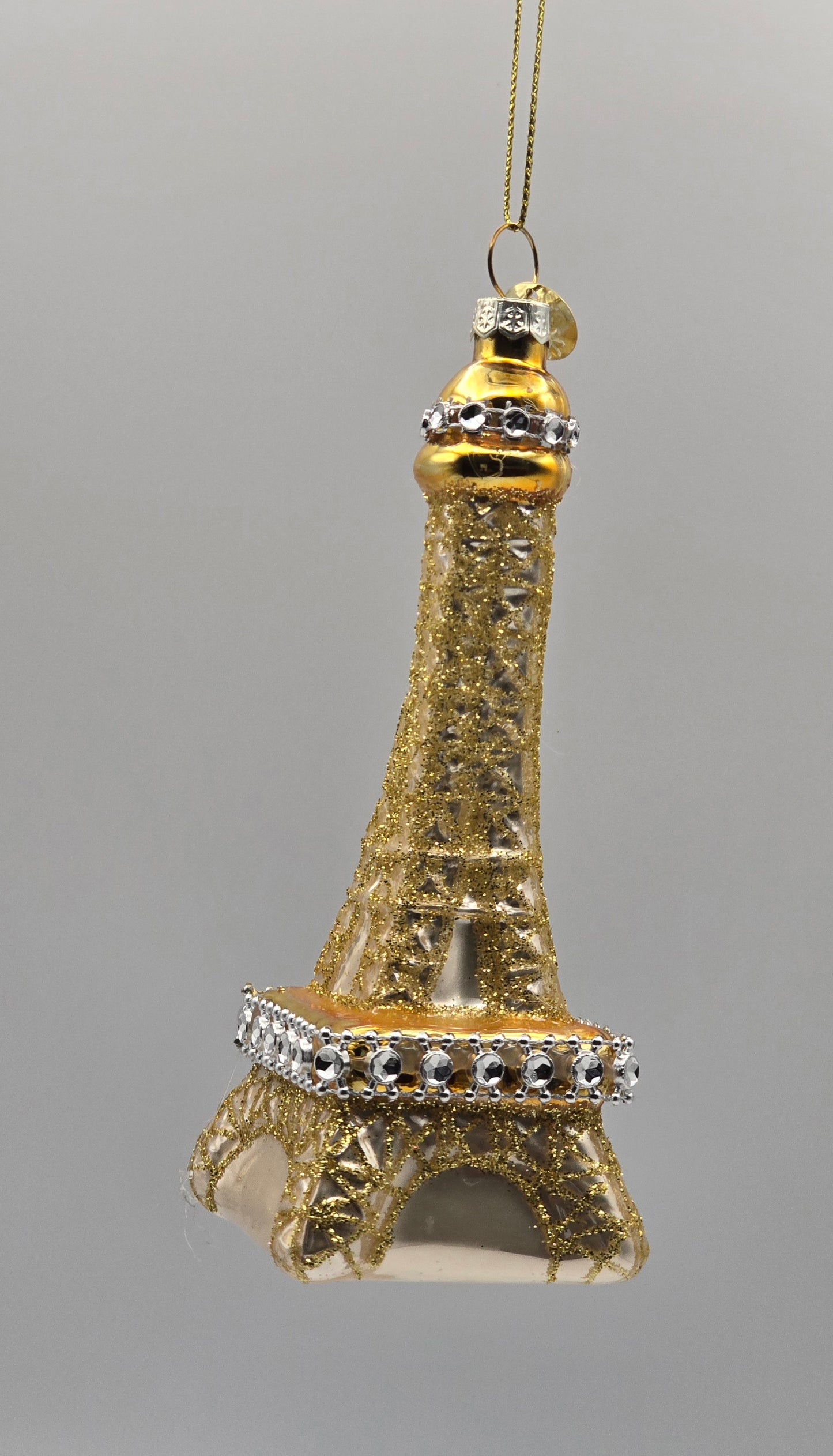 Eiffelturm Paris gold silber verziert