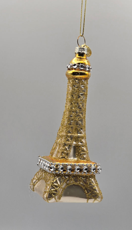Eiffelturm Paris gold silber verziert