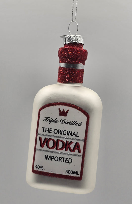 Vodka Wodka Flasche weiß rot