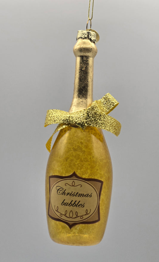 Sekt Prosecco Christmas Bubbles Flasche gold