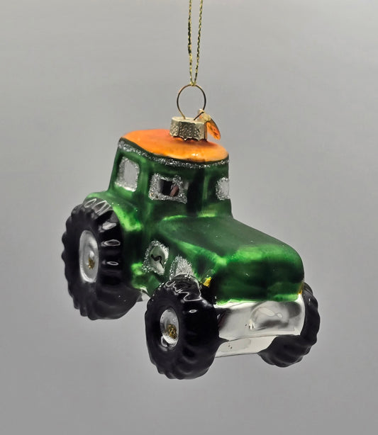 Trecker Traktor grün orange