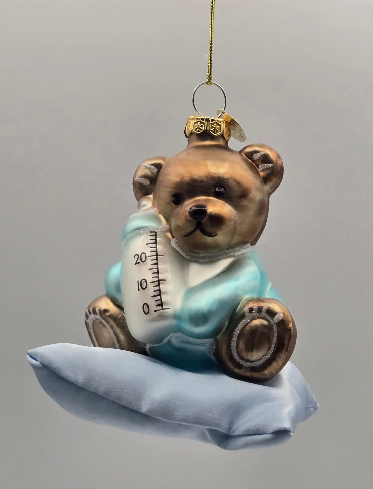 Teddy blau mit Fläschchen - It's a boy - Baby Junge