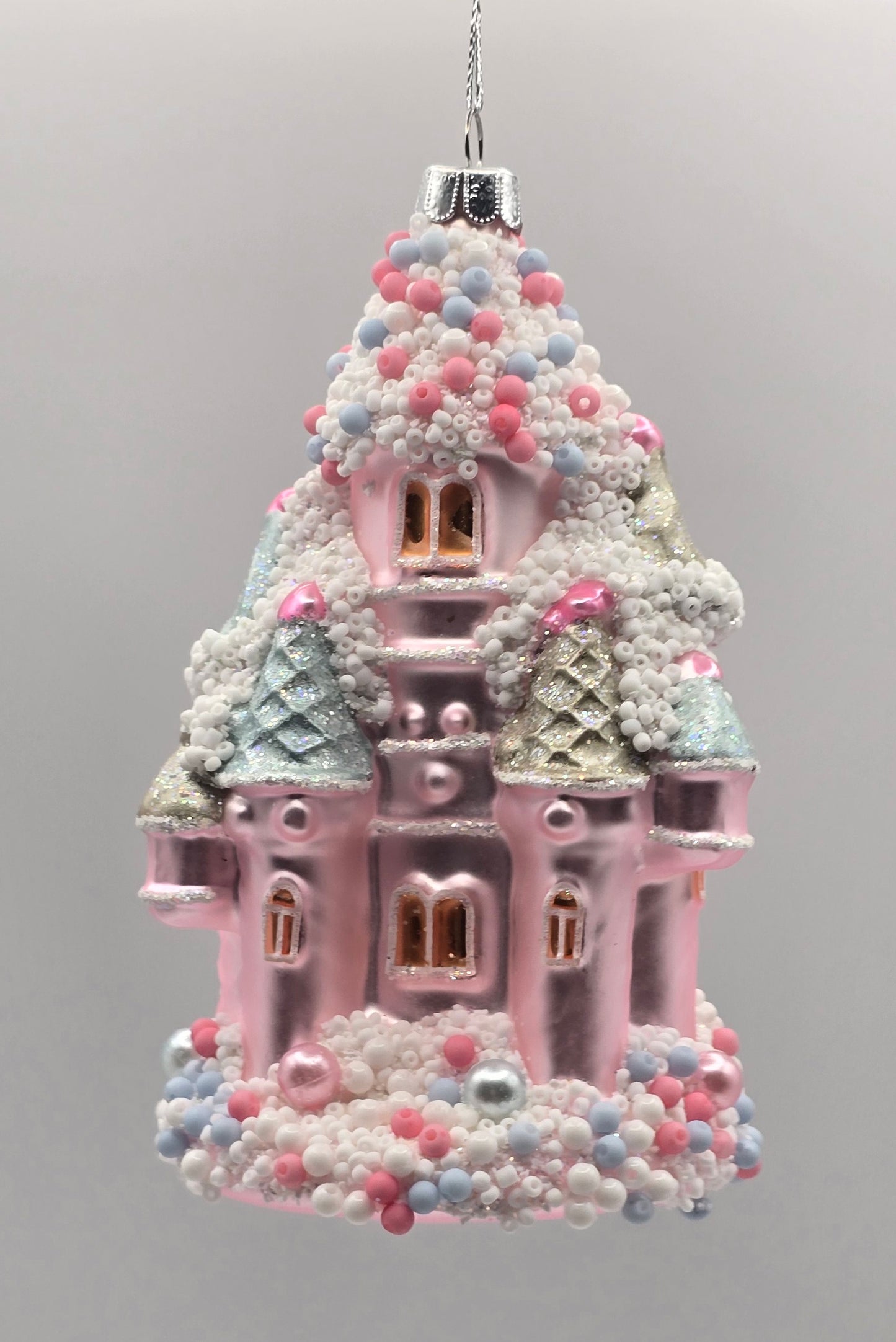 Schloss rosa verziert