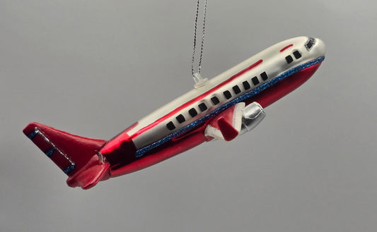 Flugzeug rot weiß blau