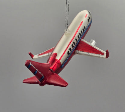 Flugzeug rot weiß blau