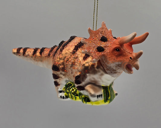 Dinosaurier Triceratops braun kupfer