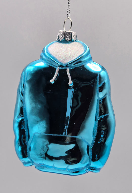 Ski Jacke Hoodie türkis blau