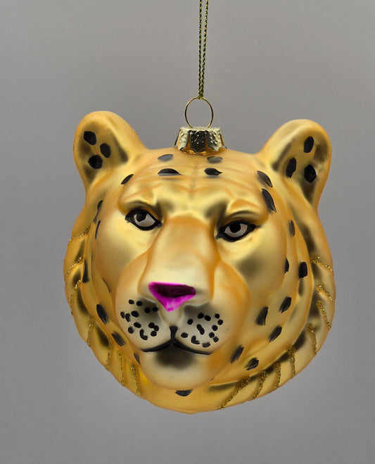 Leopard Panther Kopf gold
