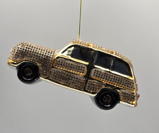 Auto gold mit Strass Steinen