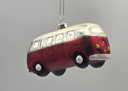 VW Bus rot matt silber