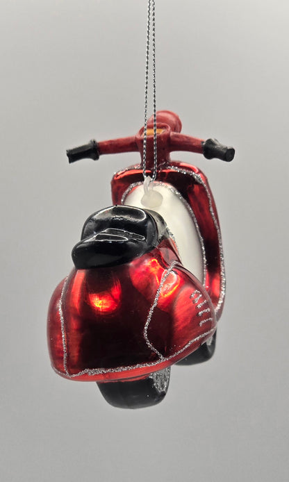 Motorroller Vespa rot schwarz #18