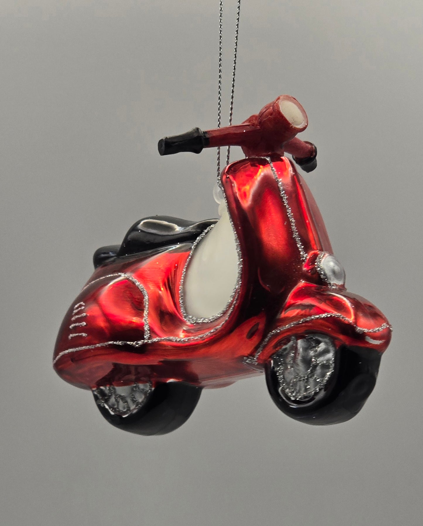 Motorroller Vespa rot schwarz #18