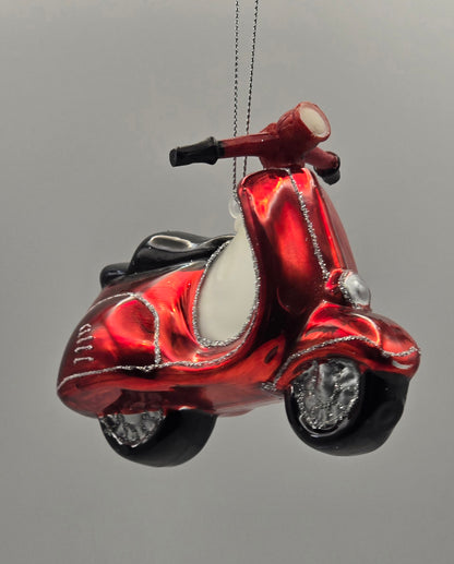 Motorroller Vespa rot schwarz #18