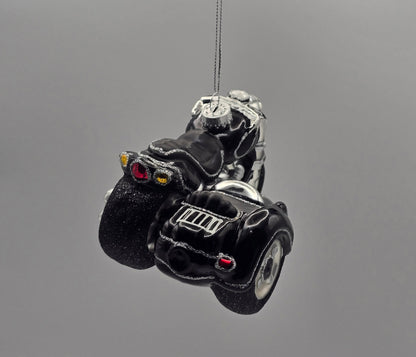 Motorrad mit Beiwagen schwarz #15
