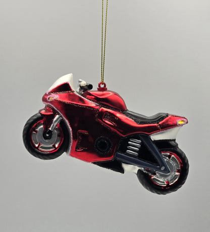 Motorrad Supersportler rot #9