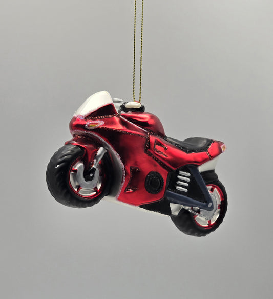Motorrad Supersportler rot #9