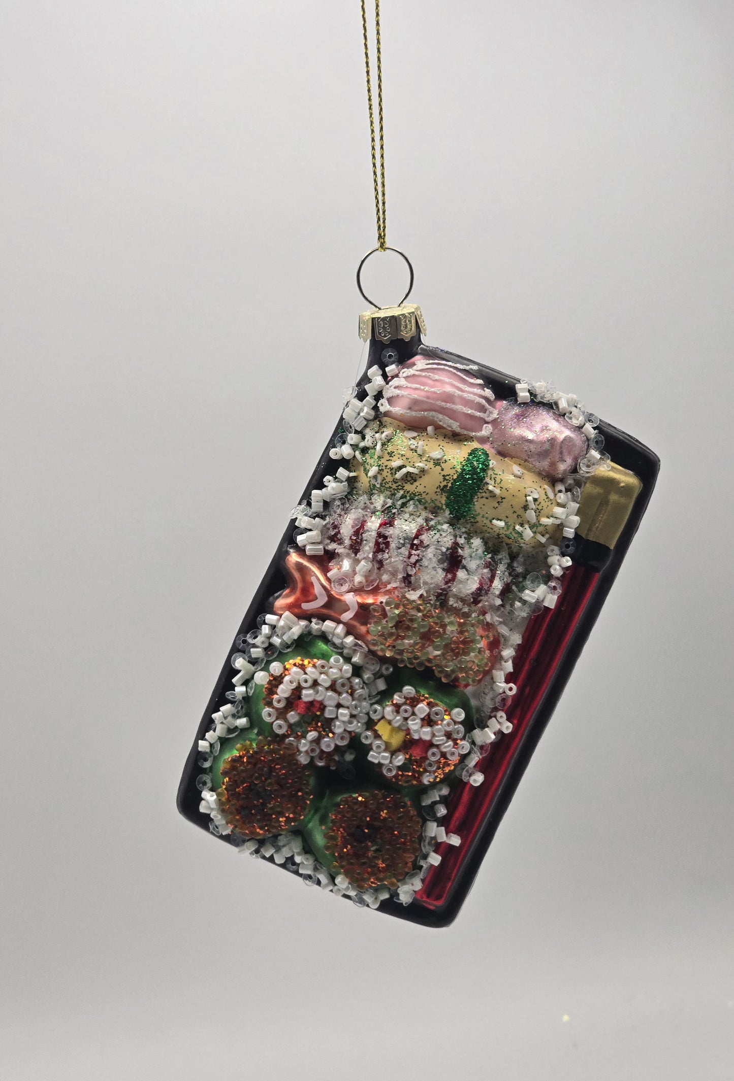 Sushi Platte mit Stäbchen glitzern #26