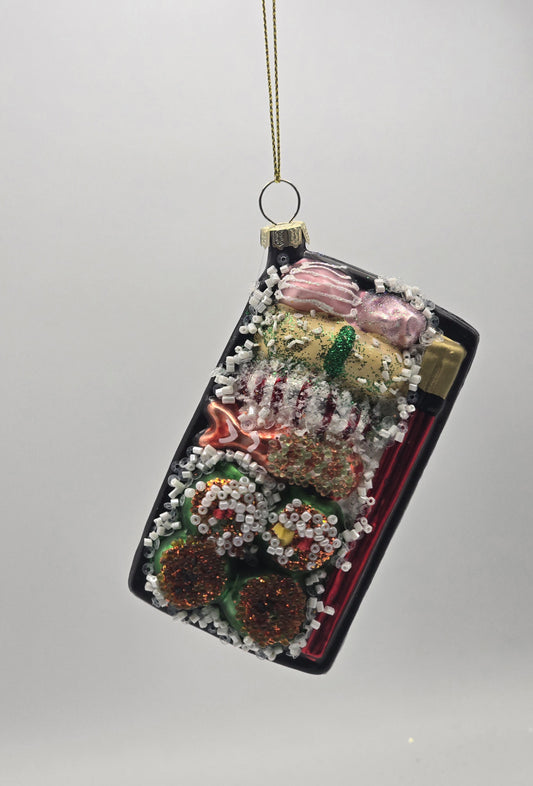 Sushi Platte mit Stäbchen glitzern #26