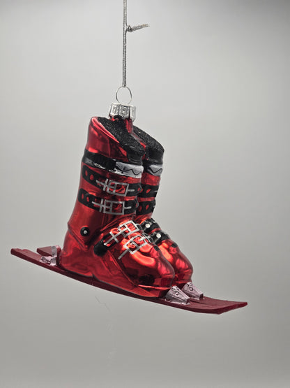Ski Stiefel rot #9